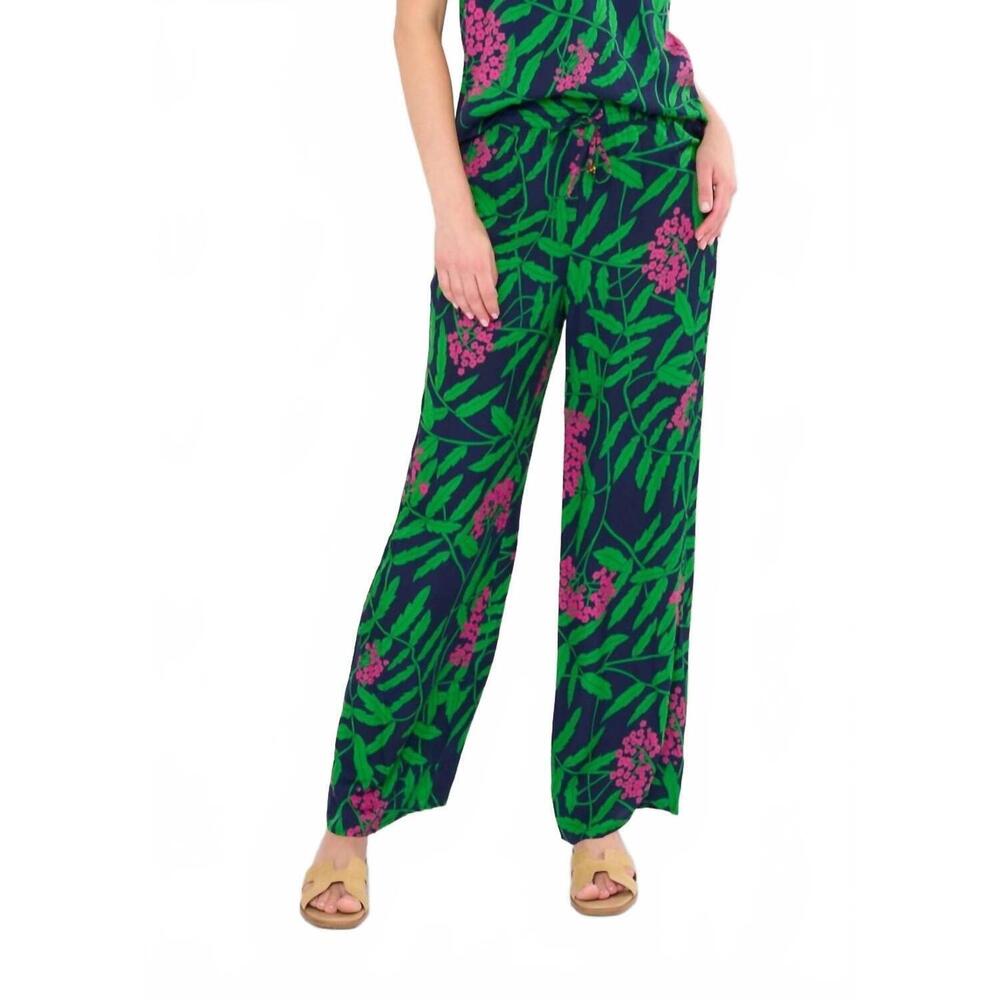 NEW FLORA BEA rolla pants in poppy navy